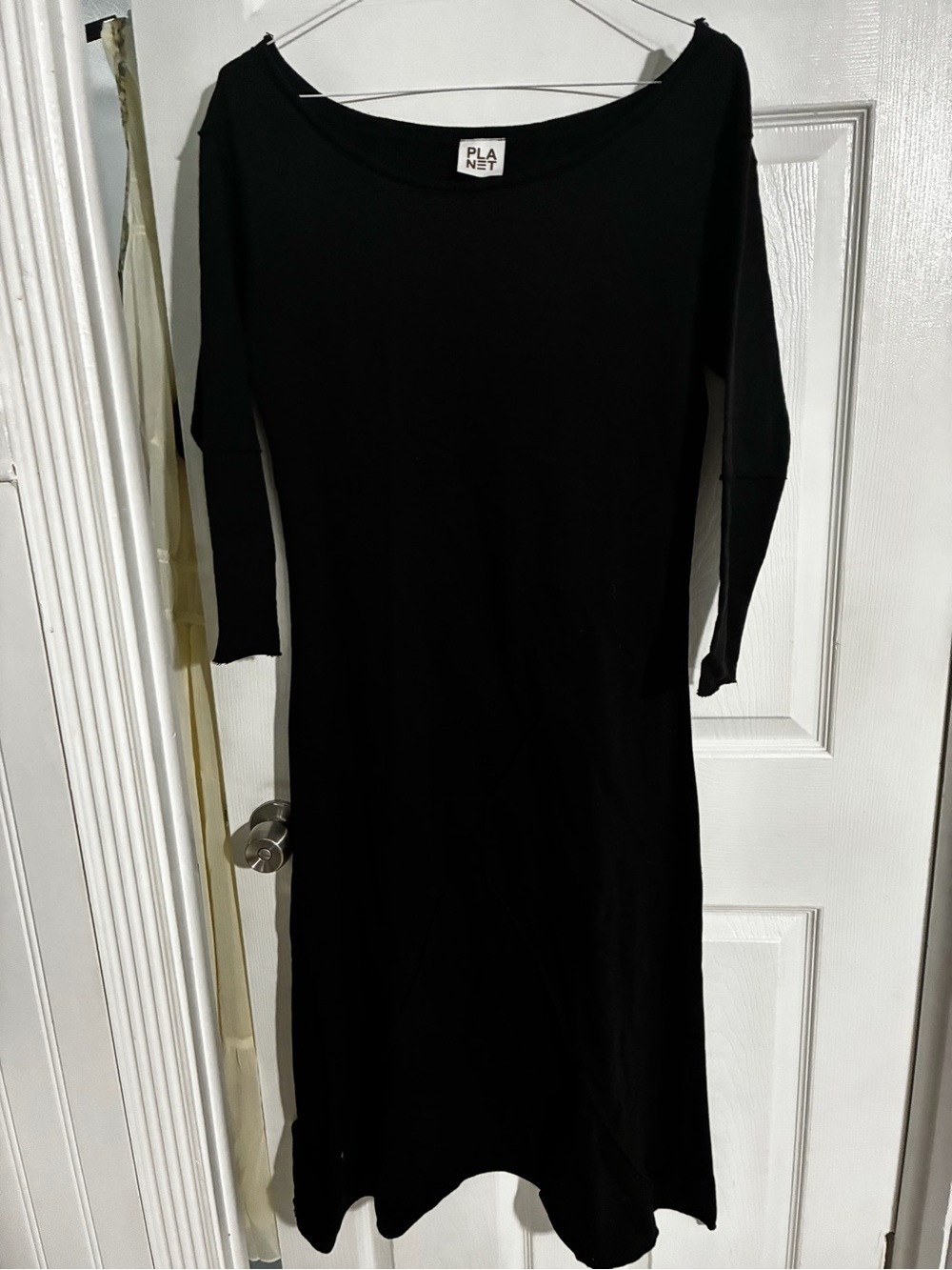 Planet by Lauren G Black Scoop-Neck Women’s Dress